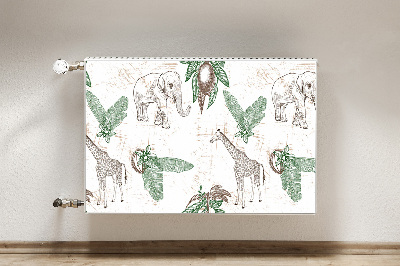 Cobertura magnética para radiador Girafas e Elefantes