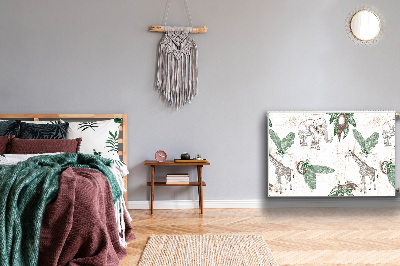 Cobertura magnética para radiador Girafas e Elefantes