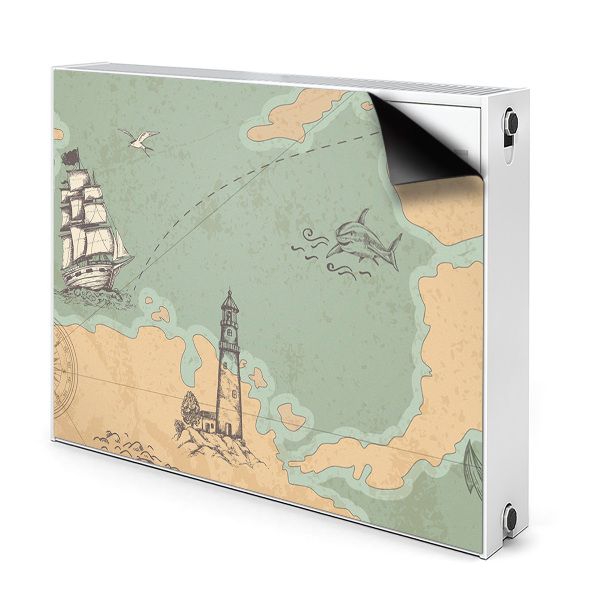 Cobertura magnética para radiador Mapa do Tesouro