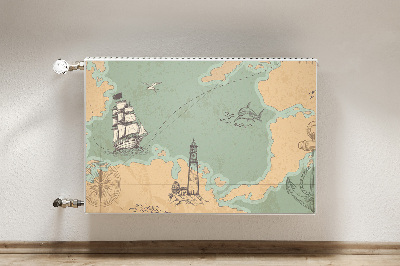 Cobertura magnética para radiador Mapa do Tesouro