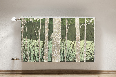 Capa magnética para radiador Árvores