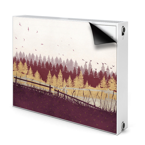 Cobertura magnética para radiador Floresta de Outono