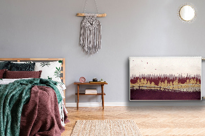 Cobertura magnética para radiador Floresta de Outono