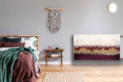 Cobertura magnética para radiador Floresta de Outono