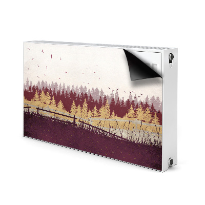 Cobertura magnética para radiador Floresta de Outono