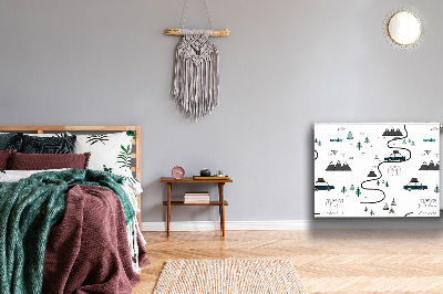 Cobertura magnética para radiador Tema de viagem