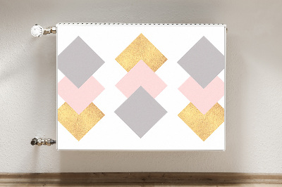 Cobertura magnética para radiador Losangos coloridos