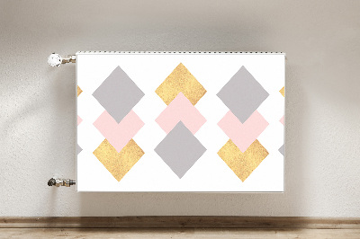 Cobertura magnética para radiador Losangos coloridos