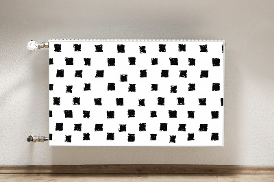 Cobertura magnética para radiador Quadrados pintados