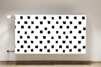 Cobertura magnética para radiador Quadrados pintados