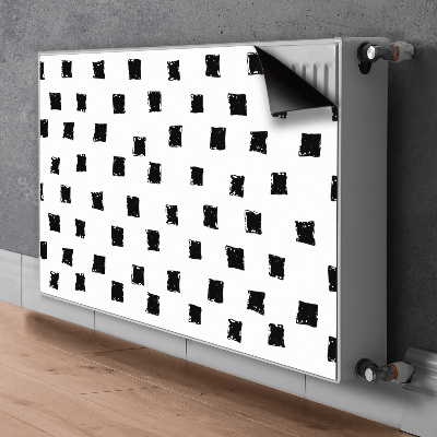 Cobertura magnética para radiador Quadrados pintados