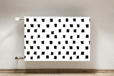 Cobertura magnética para radiador Quadrados pintados