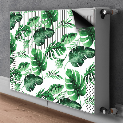 Cobertura magnética para radiador Pontos e folhas