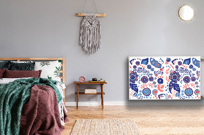 Capa magnética para radiador Flores abstratas