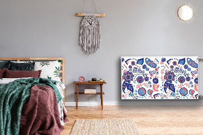 Capa magnética para radiador Flores abstratas