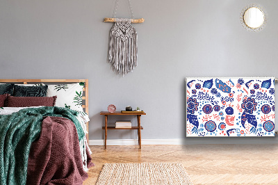 Capa magnética para radiador Flores abstratas