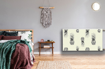 Capa magnética para radiador Padrão de abacaxi