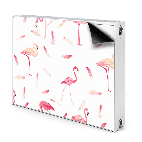 Capa magnética para radiador Um bando de flamingos