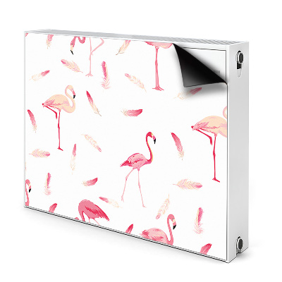 Capa magnética para radiador Um bando de flamingos