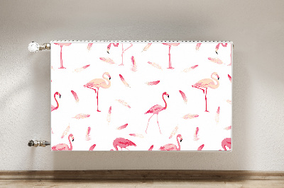 Capa magnética para radiador Um bando de flamingos