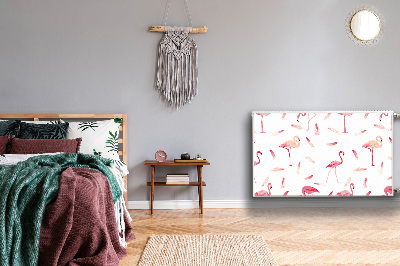 Capa magnética para radiador Um bando de flamingos