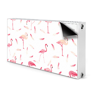 Capa magnética para radiador Um bando de flamingos