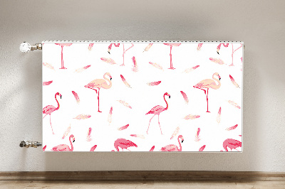 Capa magnética para radiador Um bando de flamingos