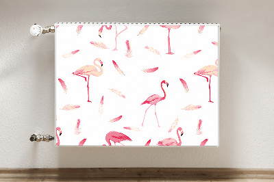 Capa magnética para radiador Um bando de flamingos