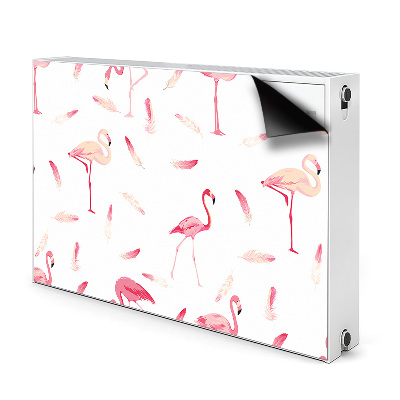 Capa magnética para radiador Um bando de flamingos