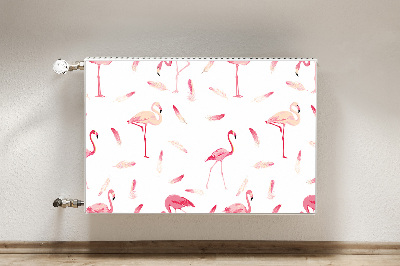 Capa magnética para radiador Um bando de flamingos