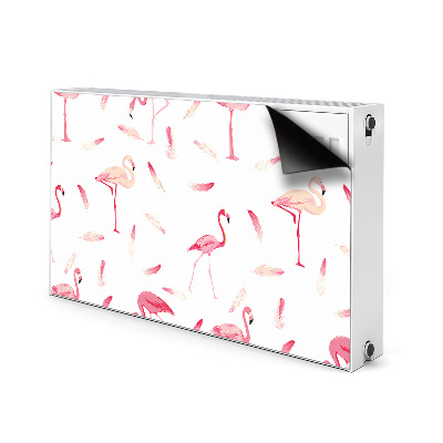 Capa magnética para radiador Um bando de flamingos