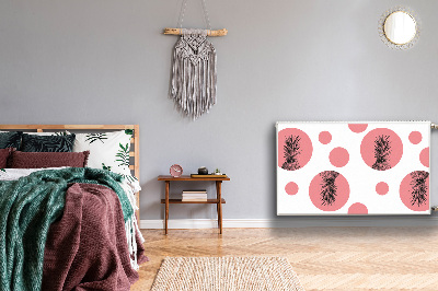 Cobertura magnética para radiador Abacaxi rosa