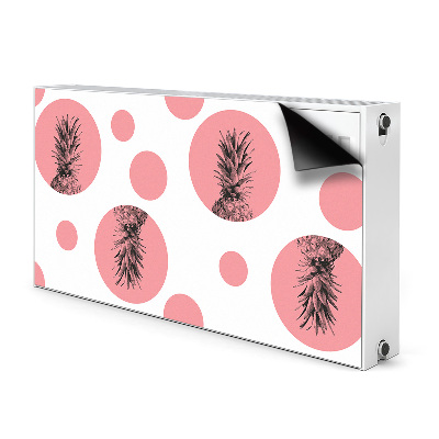 Cobertura magnética para radiador Abacaxi rosa