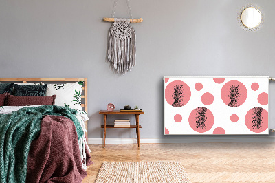 Cobertura magnética para radiador Abacaxi rosa