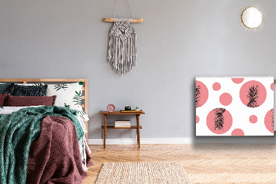 Cobertura magnética para radiador Abacaxi rosa