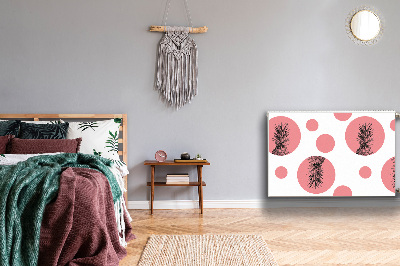 Cobertura magnética para radiador Abacaxi rosa