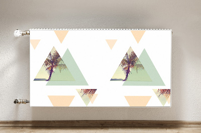 Cobertura magnética para radiador Palmeiras em triângulos