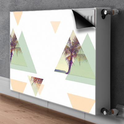 Cobertura magnética para radiador Palmeiras em triângulos