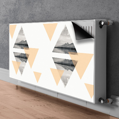 Capa magnética para radiador Paisagem do lago