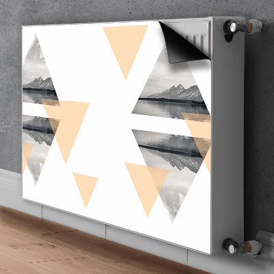 Capa magnética para radiador Paisagem do lago