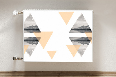 Capa magnética para radiador Paisagem do lago