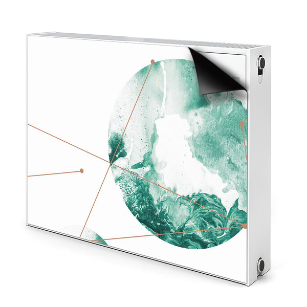 Capa magnética para radiador Luas de mármore