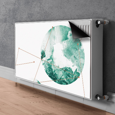 Capa magnética para radiador Luas de mármore