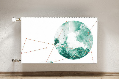 Capa magnética para radiador Luas de mármore