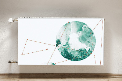 Capa magnética para radiador Luas de mármore