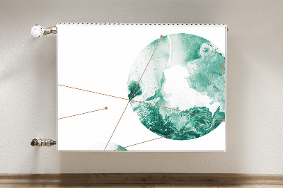 Capa magnética para radiador Luas de mármore