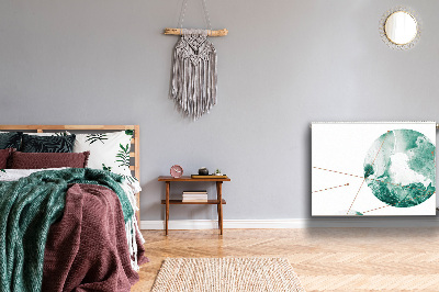 Capa magnética para radiador Luas de mármore