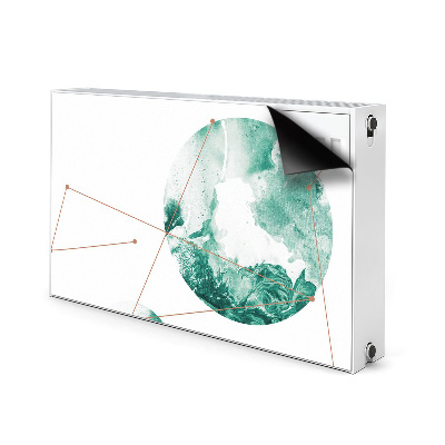 Capa magnética para radiador Luas de mármore