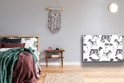 Cobertura magnética para radiador Padrão de cães