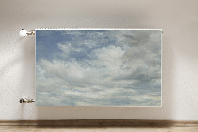 Cobertura magnética para radiador Nuvens azuis